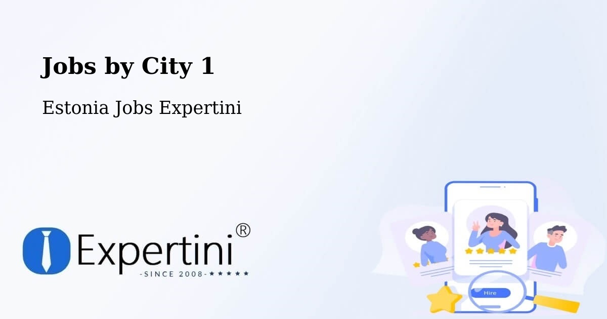 City Jobs in Estonia - Expertini