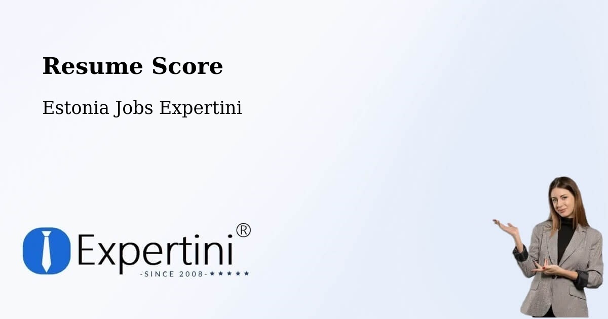Resume Score & Job Description Match Tool – Tõrva - Estonia Jobs Expertini